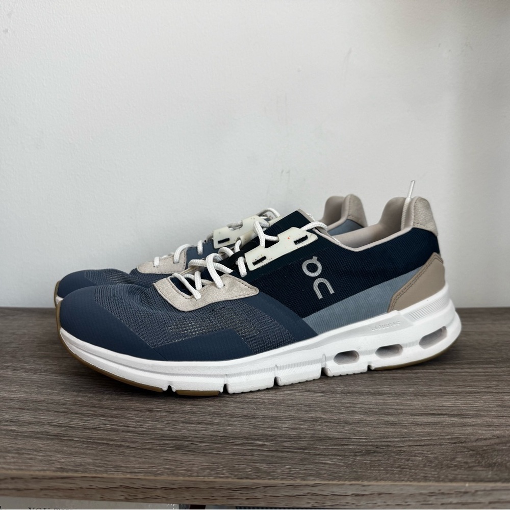 On Running Cloudrift 87.95404 W9.5 Cloudtec Speedboard Navy blue Metal sneaker - Picture 2 of 11